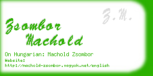 zsombor machold business card